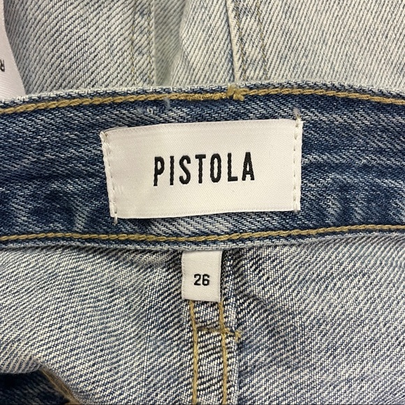 Pistola Nova Relaxed High Waist Cut Off Shorts - Picture 3 of 4